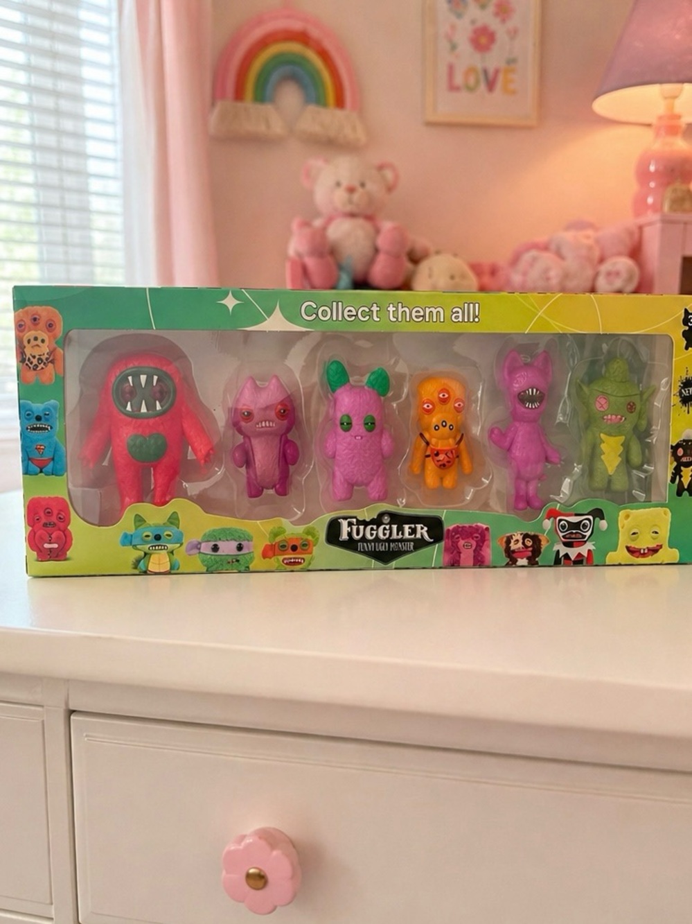 Fuggler Funny Ugly Monster Figure Set – 6 Pack Collectible Toys New in Box